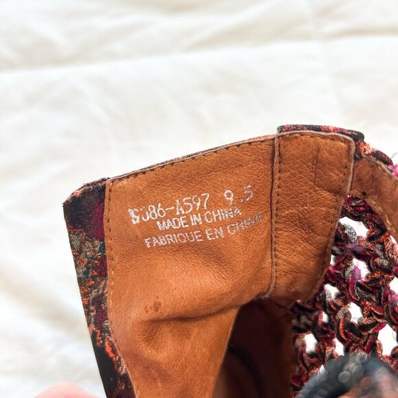 Jeffrey Campbell x Free People Woven Platform Ankle Boots 9.5 - Picture 9 of 9